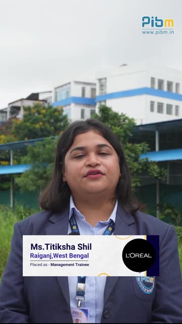 PIBM to L’Oréal | MBA & PGDM Placements |Titiksha Shil: Batch 2024–26
