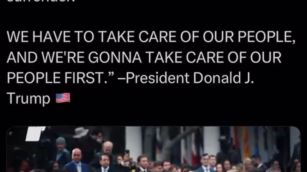 "We have to take care of our people"