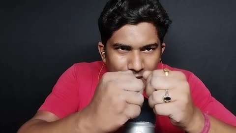 asmr fast and aggressive mouth hand sounds