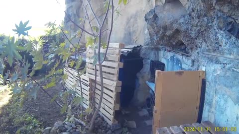 241111A___Madeira_NS-404,_increasing_fence_around_cave.(720p)