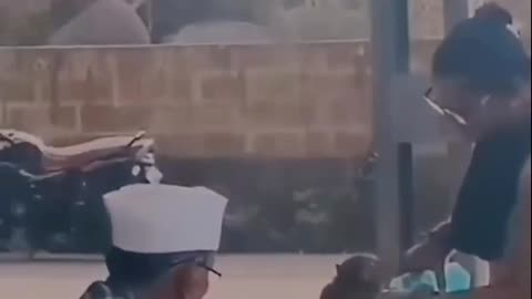 Video of a woman lovingly watering a monkey goes viral