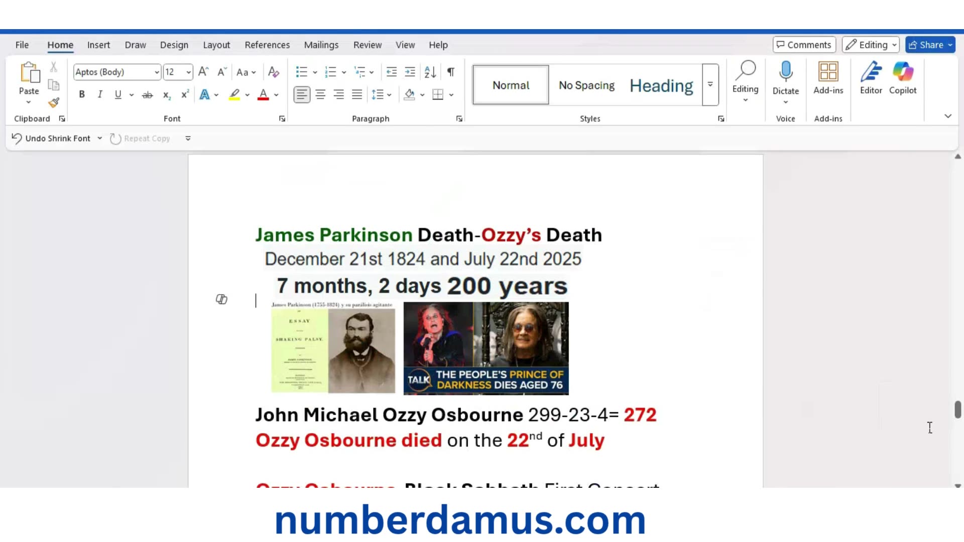 Ozzy Osbourne Covid-19 Vaccination Death