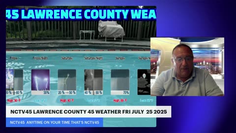 NCTV45 LAWRENCE COUNTY 45 WEATHER FRI JULY 25 2025