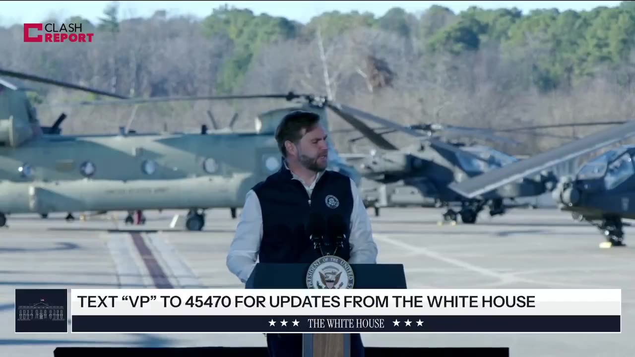 VP Vance just stopped his remarks at Ft Campbell and asked troops to pray for the fallen NG