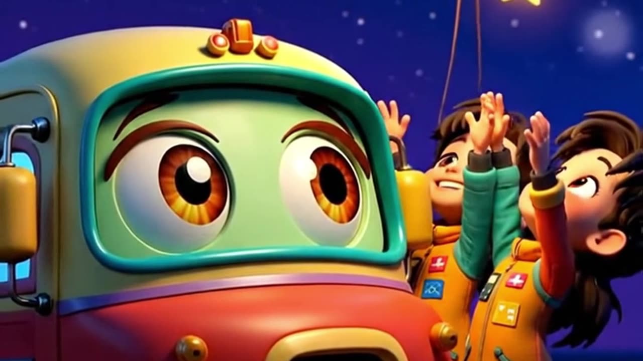 The Space Bus 🚀🪐 | Fun Space Song for Kids | Planets, Stars & Galaxy Adventure