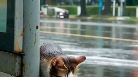 Bus Stop Fail Cat