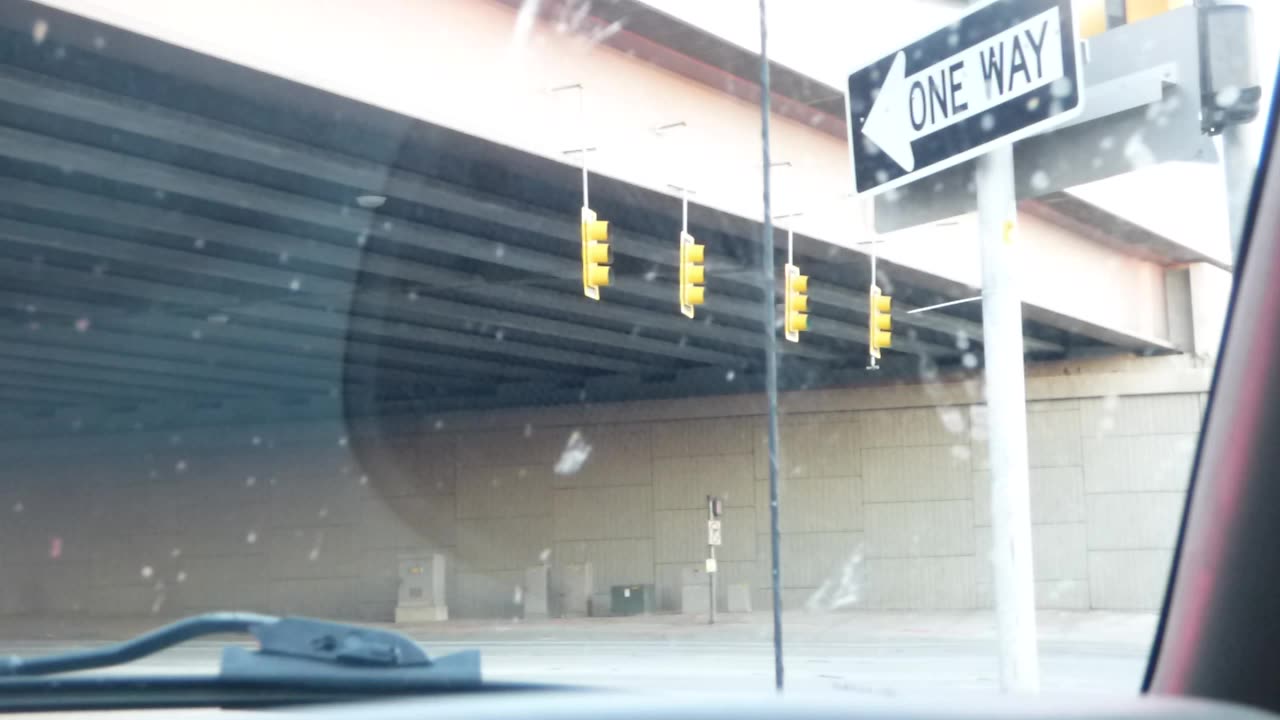 New traffic lights under bridge