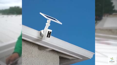 Ring Gutter Mount for Cameras and Solar Panels - White