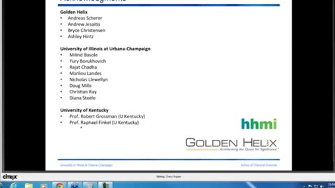 The Molecular Sciences Made Personal - The Golden Helix