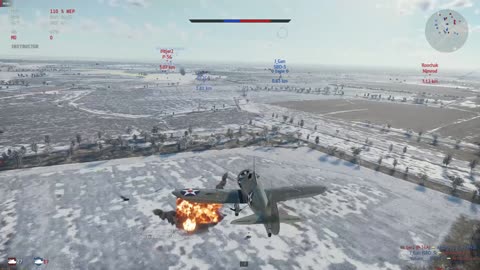 🎮War Thunder Dogfight BF2C-1 Destroyed in Air Battle! 🔥 ✈️ #Shorts