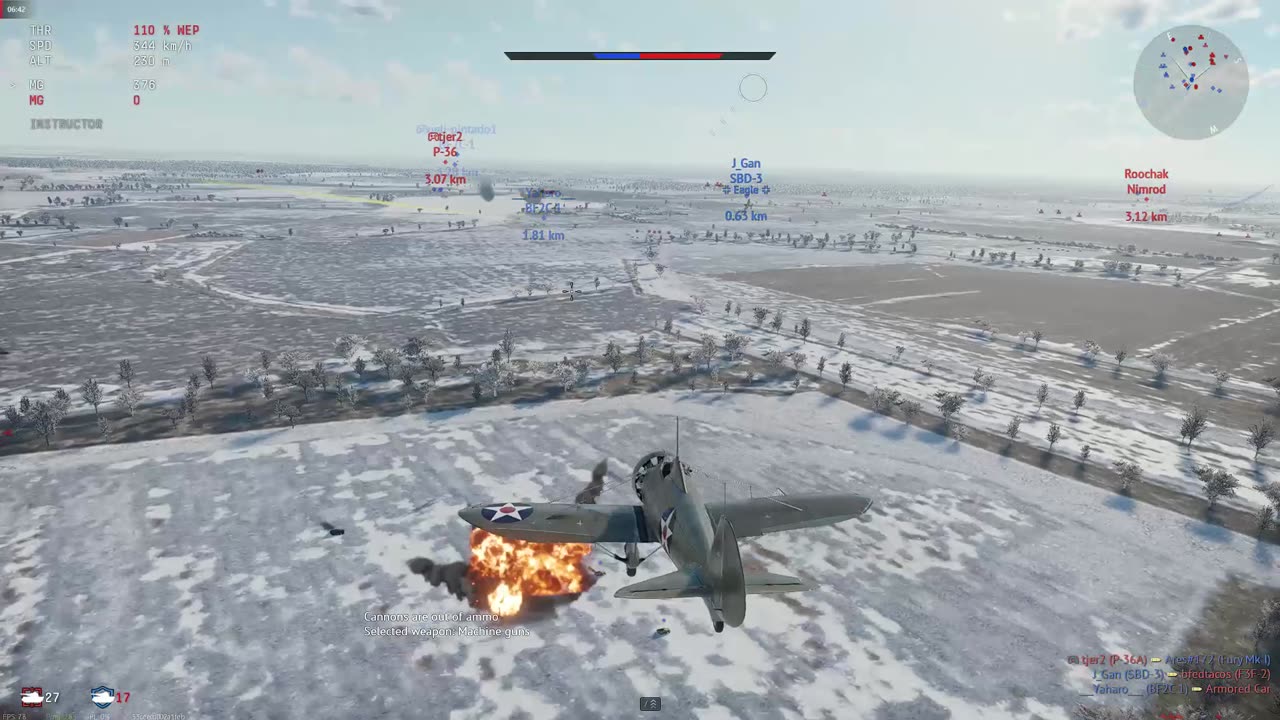 🎮War Thunder Dogfight BF2C-1 Destroyed in Air Battle! 🔥 ✈️ #Shorts