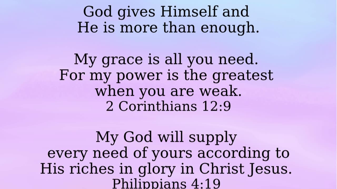 God is more than enough