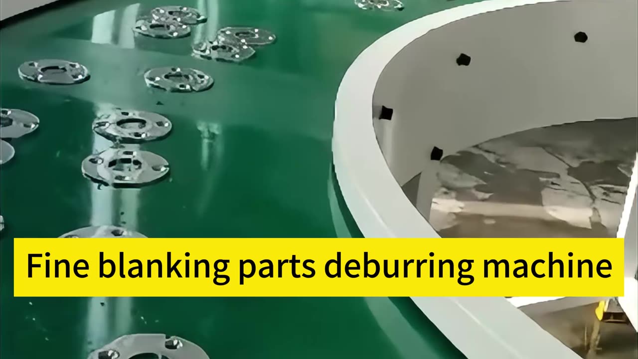 Fine blanking parts deburring machine