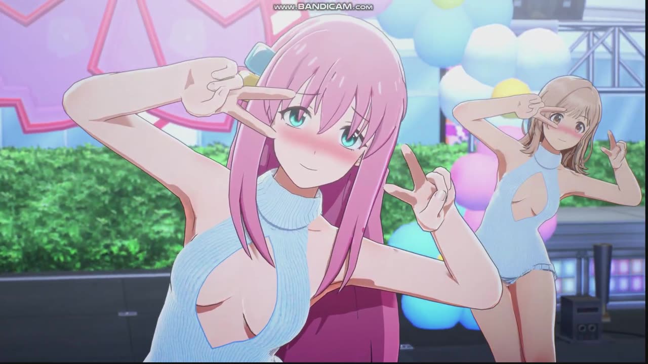 A group of idols dressed in Open chest sweater are dancing in living,song called FIND YOUR WIND