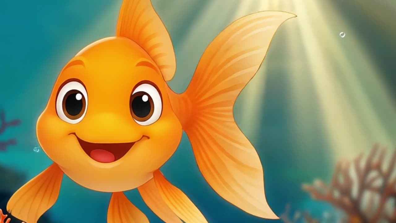 Hi! I’m Goldie! Wanna race through the reef with me
