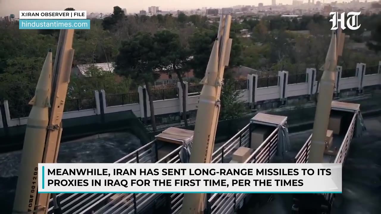 İran has sent long range missiles to its proxies in Iraq for first time