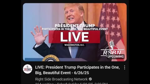 President Trump Participates in the One, Big, Beautiful Event - 6/26/25