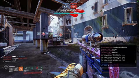 Destiny 2, what happens when you enjoy mingling with your teammates on the control oint