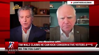 Tim Walz Claims He Can Kick Conservative Voters A***S