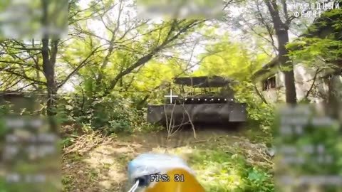 🔦🚜 Ukraine Russia War | Fiber-Optic Drone Strikes on Ukrainian T-64BV near Novoekonomicheskoe | RCF