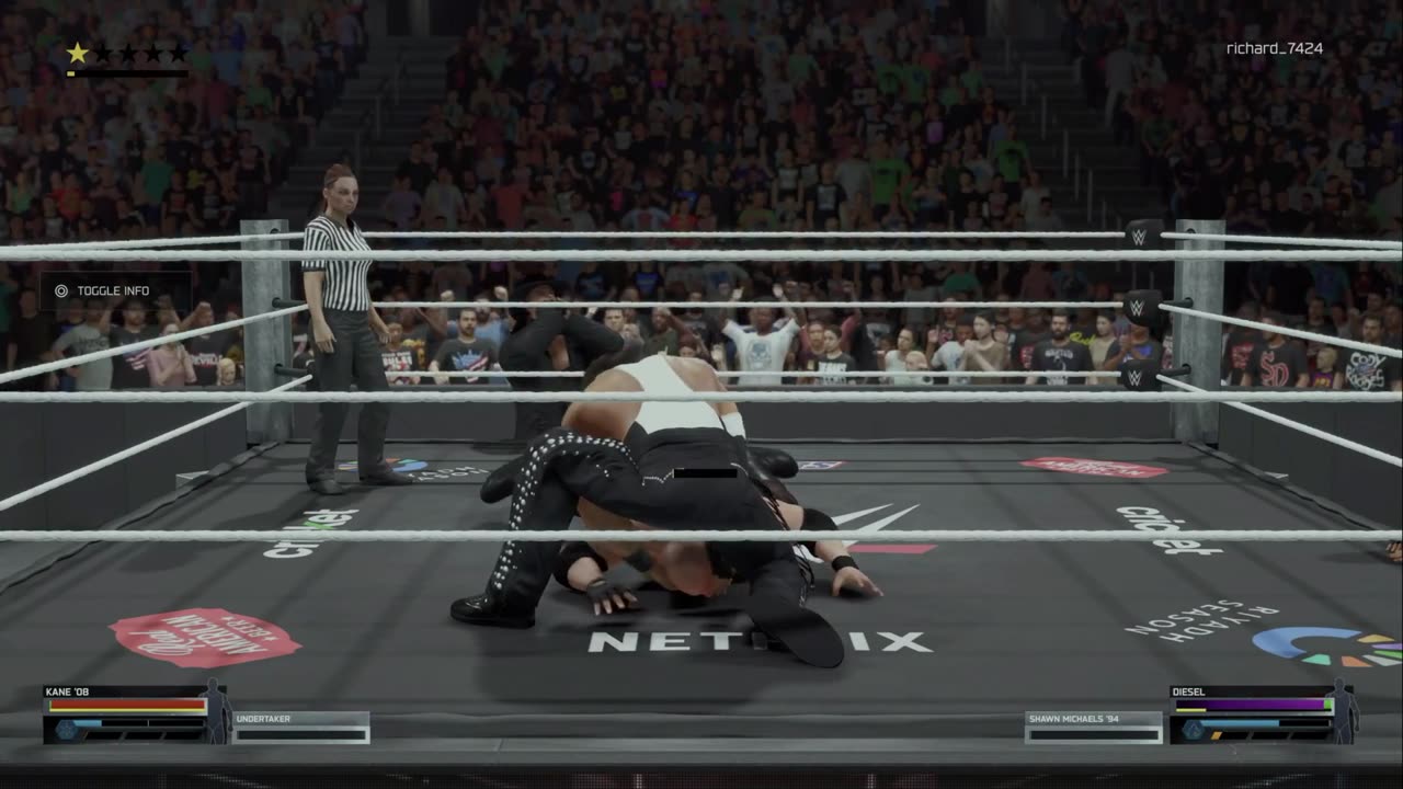 wwe 2k25 312 universe Kane VS Diesel