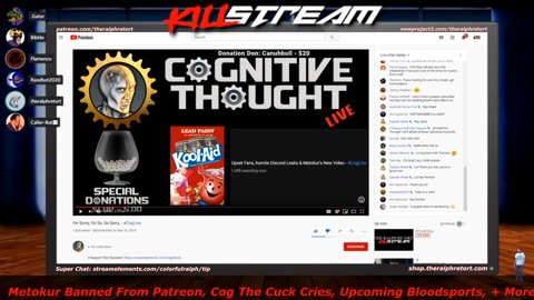 2019-11-21 - Killstream - Metokur Banned From Patreon, Cog the Cuck Cries, Upcoming Bloodsports