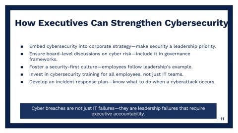 Cyber Security for Executives (Part 1): What Every Leader Must Know | High Impact Academy