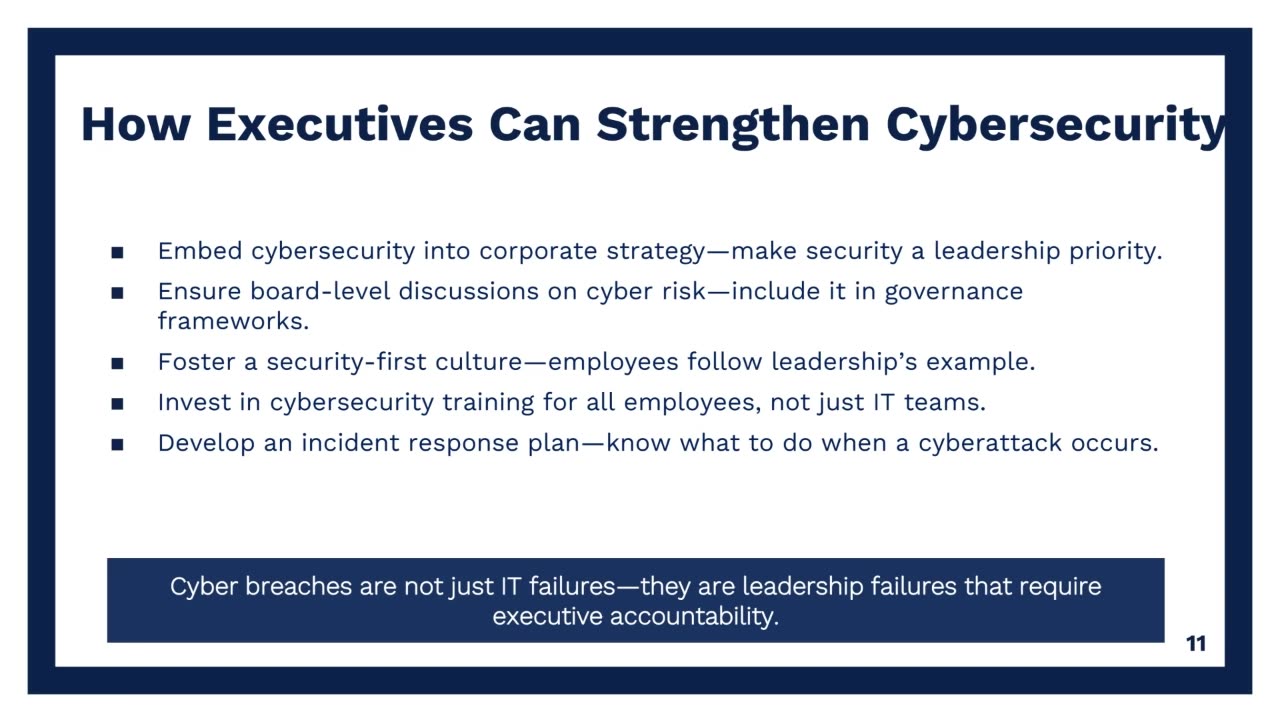 Cyber Security for Executives (Part 1): What Every Leader Must Know | High Impact Academy