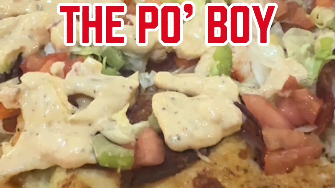 Us poor boys approve of the Po Boy Pizza of the month!