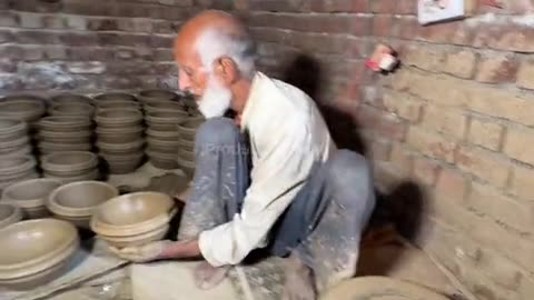 Amazing Clay Art 80 Year Old Man working