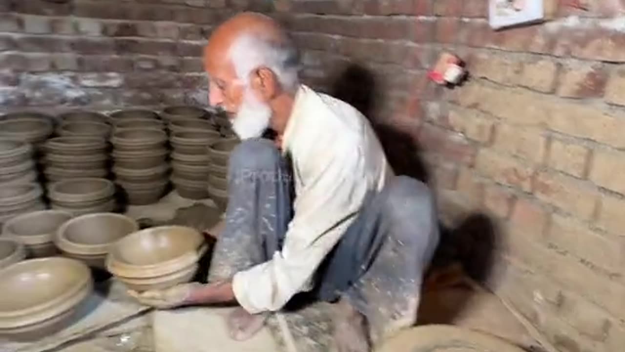 Amazing Clay Art 80 Year Old Man working