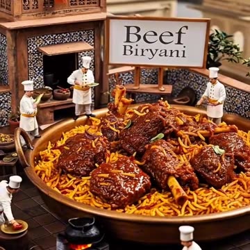 MINIATURE PEOPLE MAKING CHICKEN BIRYANI PART 1!!