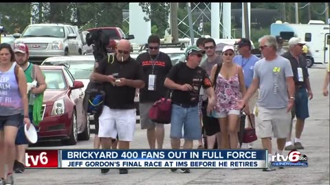 July 26, 2015 - Coverage of Fans at Brickyard 400 ; Jeff Gordon's Final Race