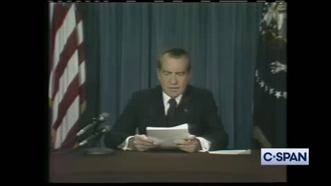 📜🗄 President Nixon Announces Resignation 🕰 🎥