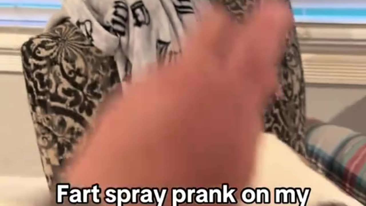 fart spray prank on my mom