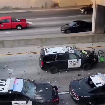 Los Angeles Unruhen Polizei