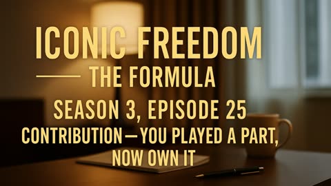 🎙️Iconic Freedom: The Formula | Season 3, Episode 25: Contribution – You Played A Part, Now Own It