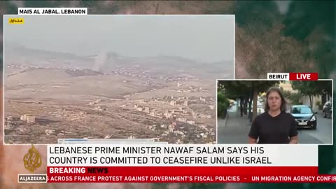 Israeli army begins striking 'Hezbollah military sites' across southern Lebanon