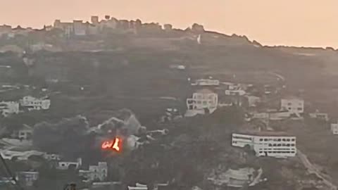 Footage shows the Israeli strike on the town of Debbine, southern Lebanon