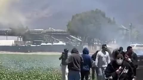 Tensions in California, escalated between protesters and U.S. Border Patrol agents
