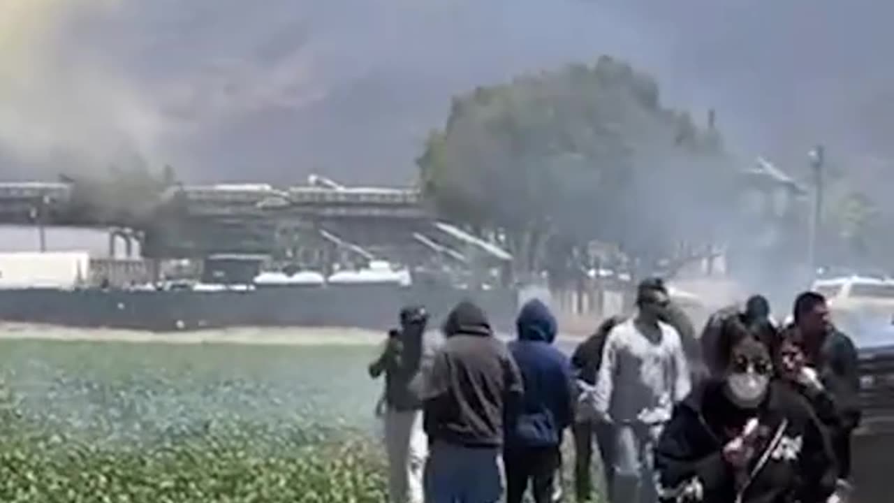Tensions in California, escalated between protesters and U.S. Border Patrol agents