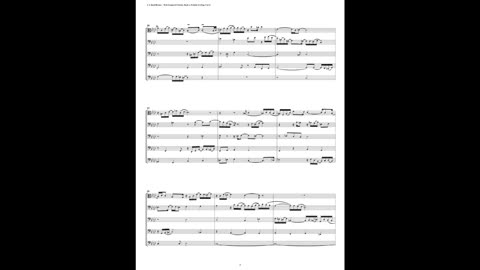 J.S. Bach - Well-Tempered Clavier: Part 1 - Prelude 12 (Trombone Quintet)