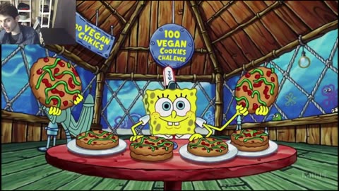 Outtake #3080 Of SpongeBob SquarePants Attempts The Vegan Cookie Eating Challenge Fake Funny Parody