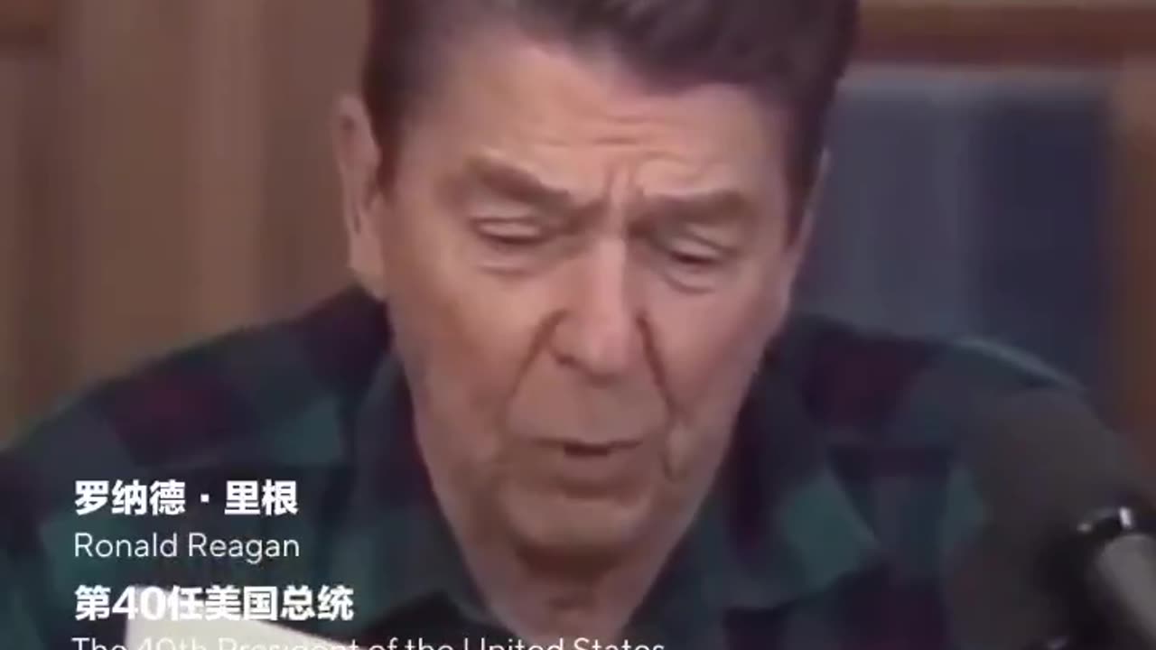 Chinese Embassy in U.S. posts video of Ronald Reagan speaking on tariffs.