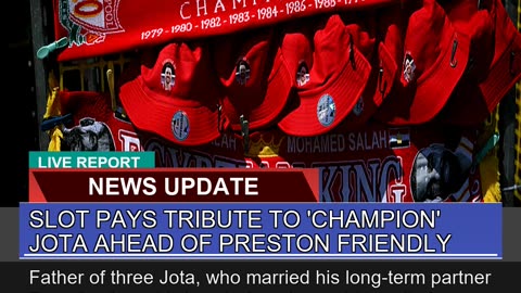 Slot Pays Tribute to Champion Jota Ahead of Pres
