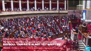 French PM, ahead of confidence vote: "I used to believe that the American West was a close neighbor,