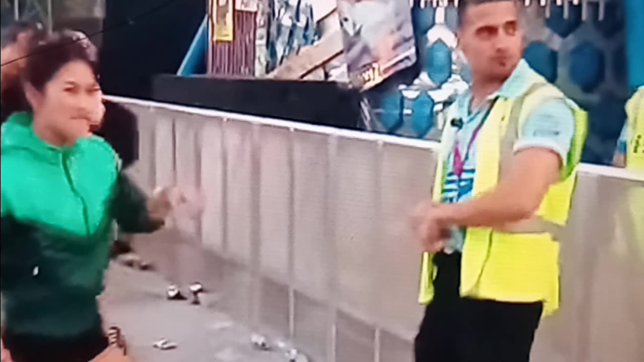 Rizzing up the security guard