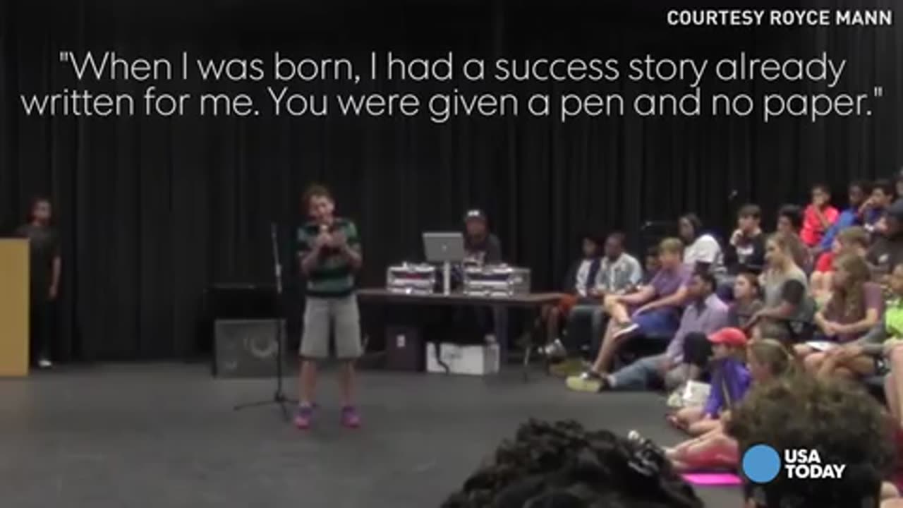 A 14-year-old Jewish kid wins a poetry slam by groveling about “White privilege”
