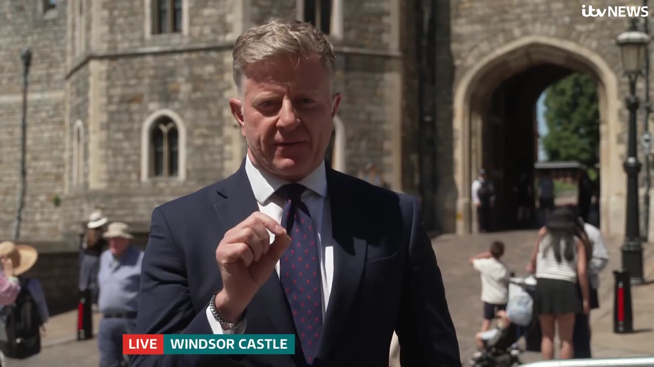 King meets President Macron after warning of 'complex threats' to UK and France