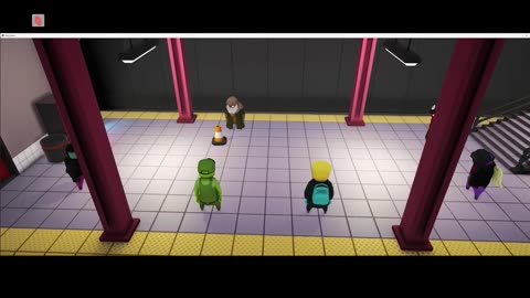 Gang Beasts cu un adormit